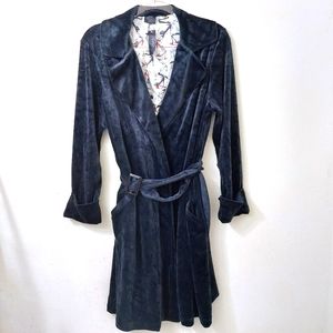 Soma Intimates Trench Joleen Short Robe Black Large
